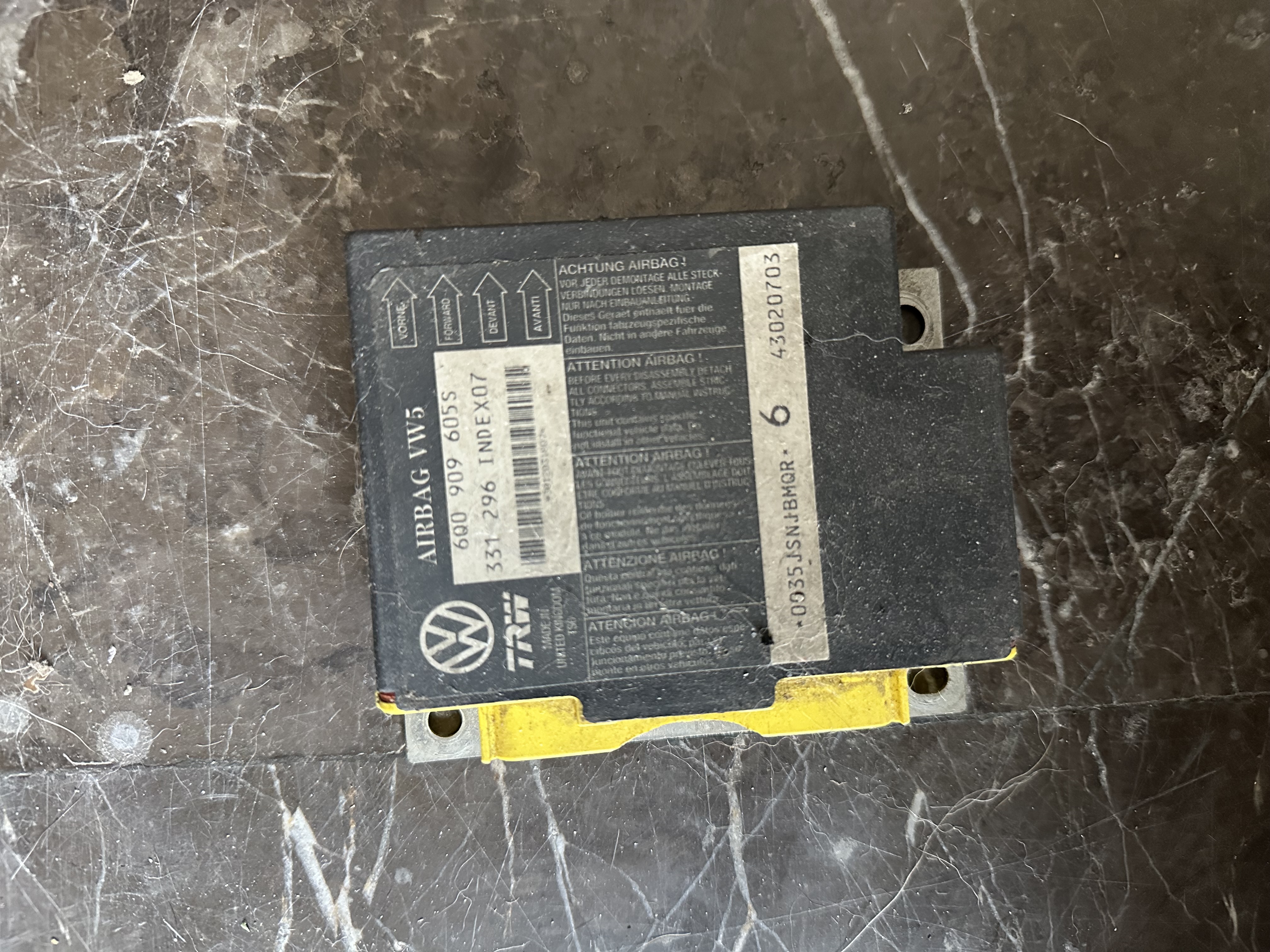 VW AUDİ SKODA SEAT AİRBAG BEYNİ 6Q0909065S 